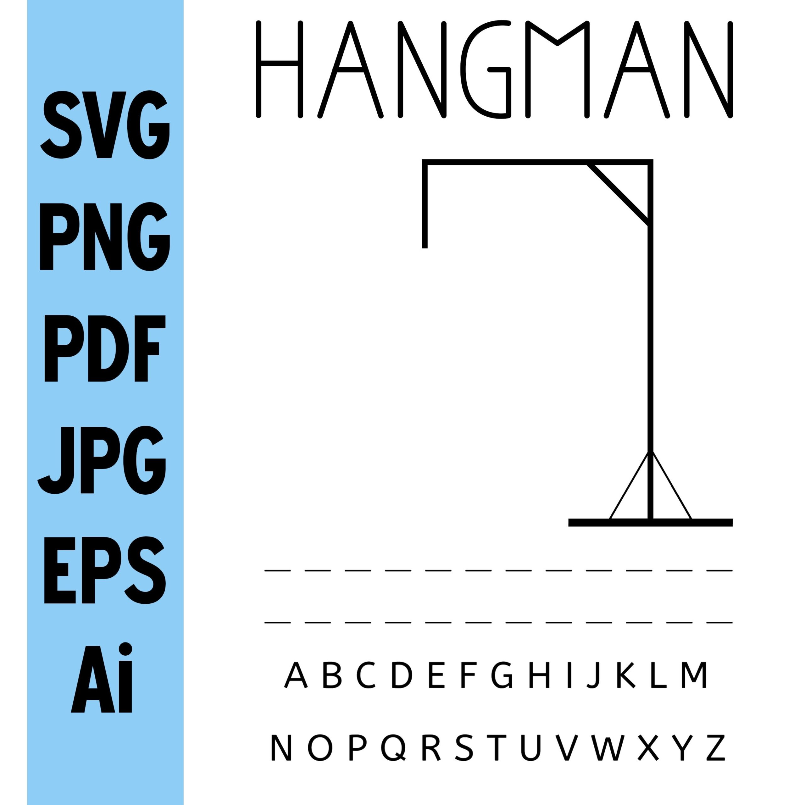Template Hangman Game Words For Kids Hangman