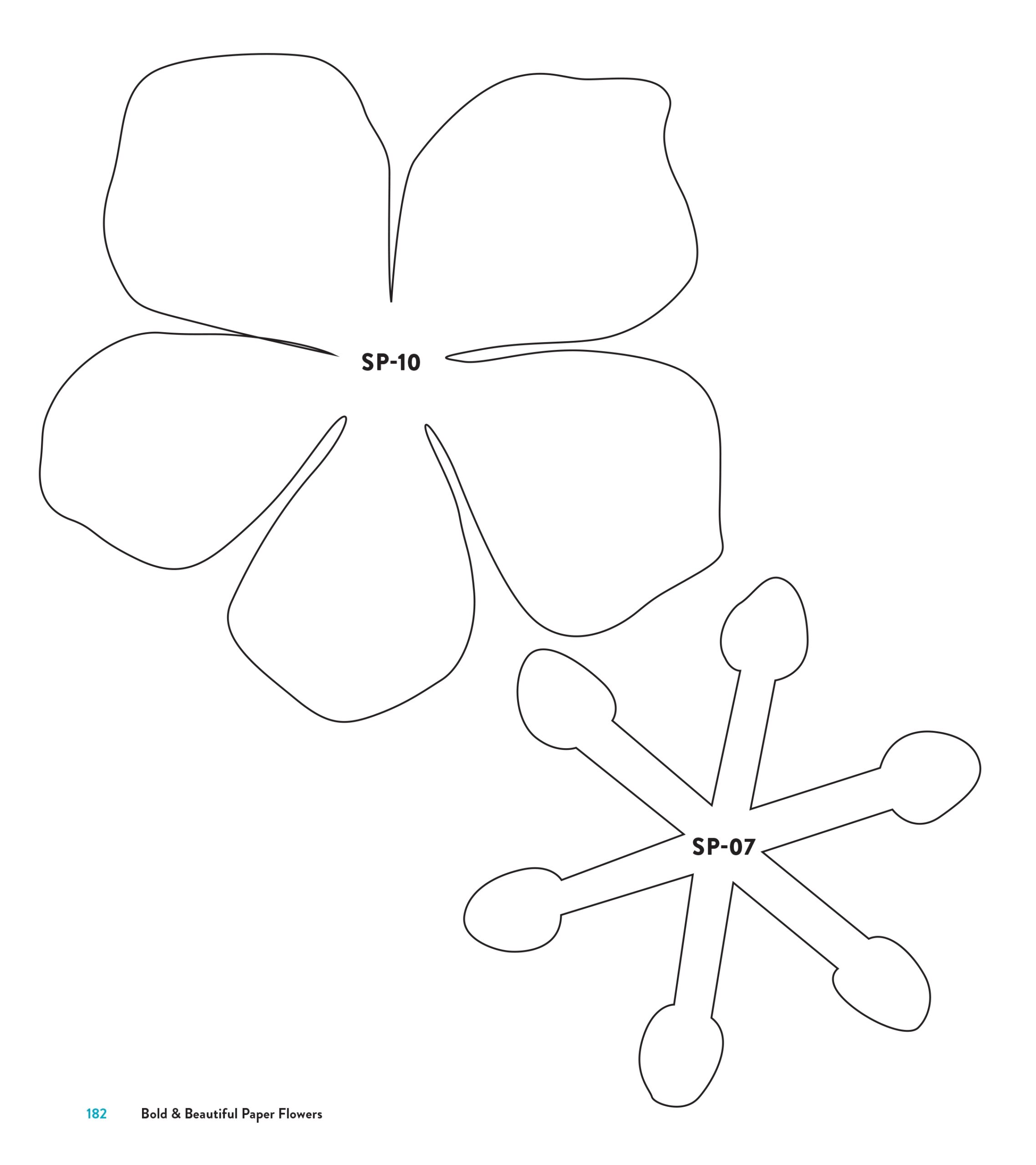 printable flower template pdf