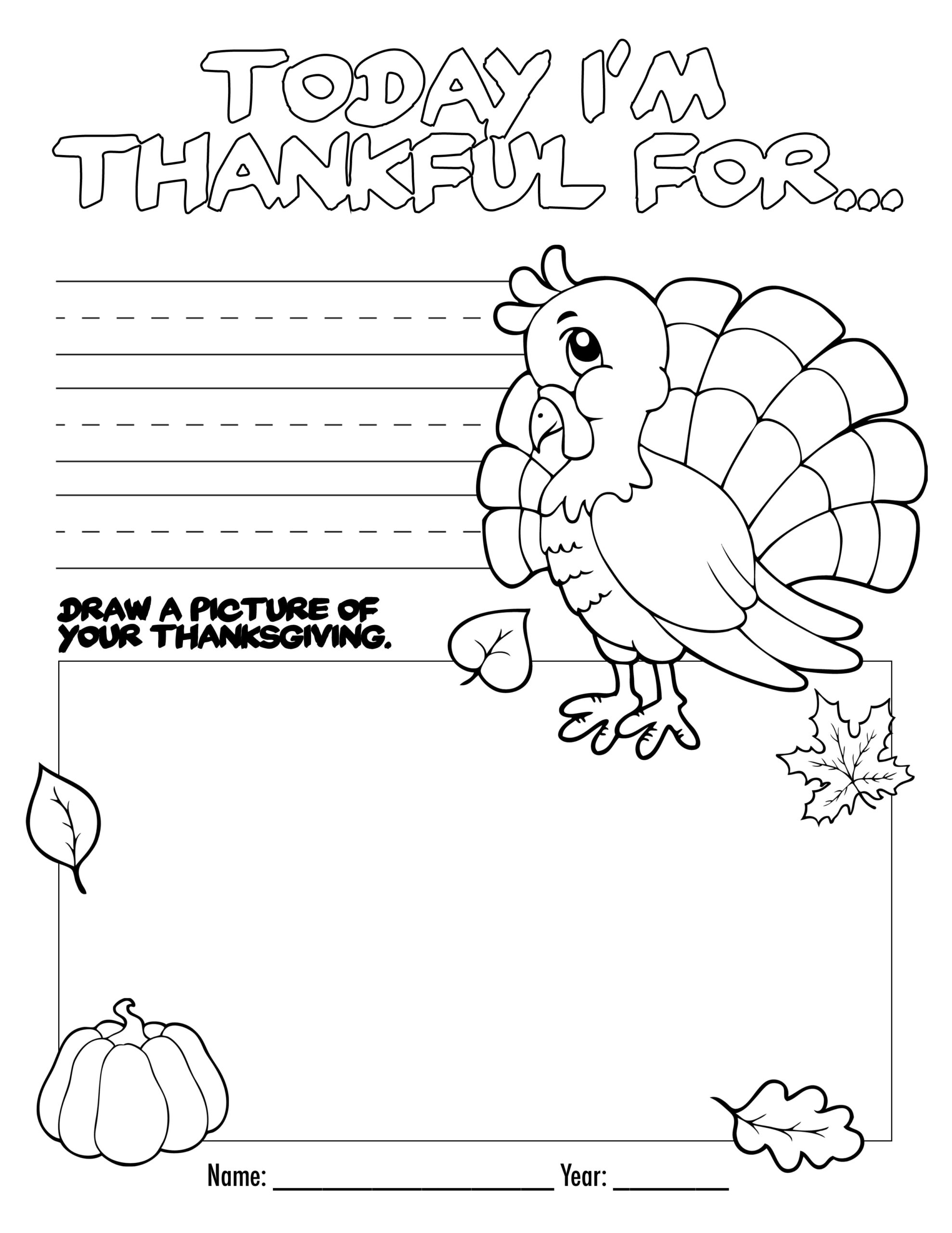 free thanksgiving printables