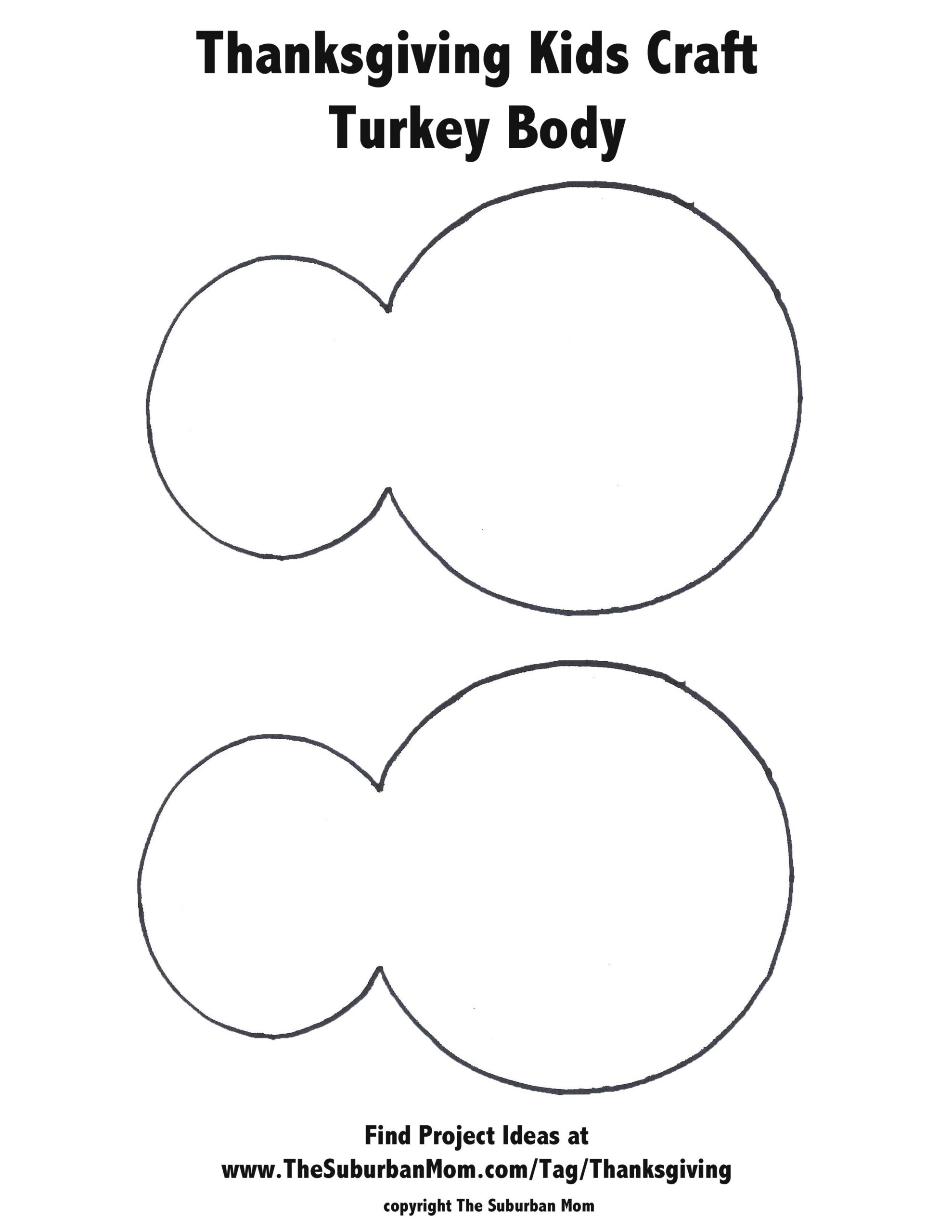 simple turkey template printable