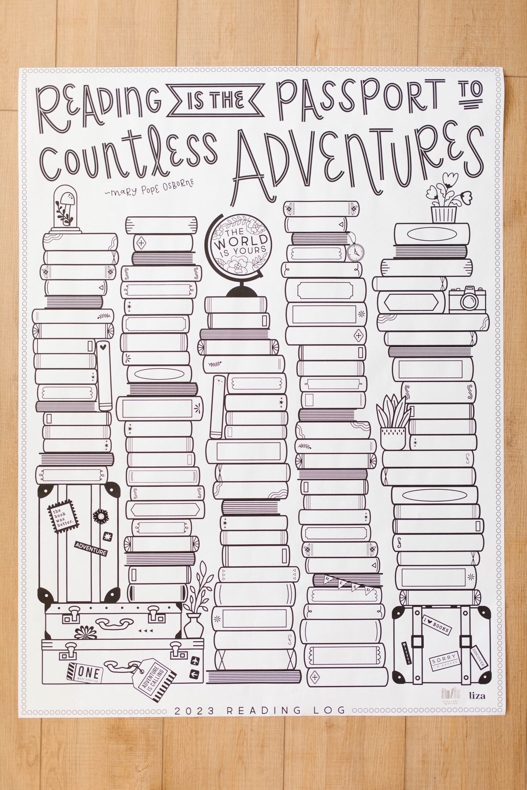 The 2023 Printable Reading Log Everyday Reading