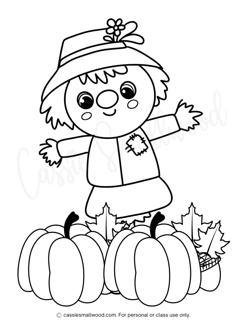 fall coloring pages preschool
