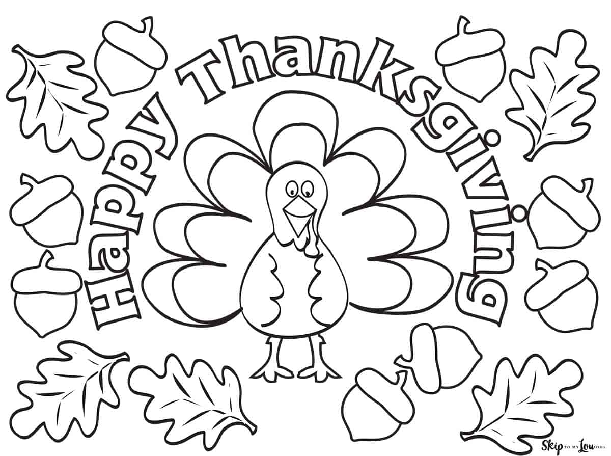 printable turkey coloring pages