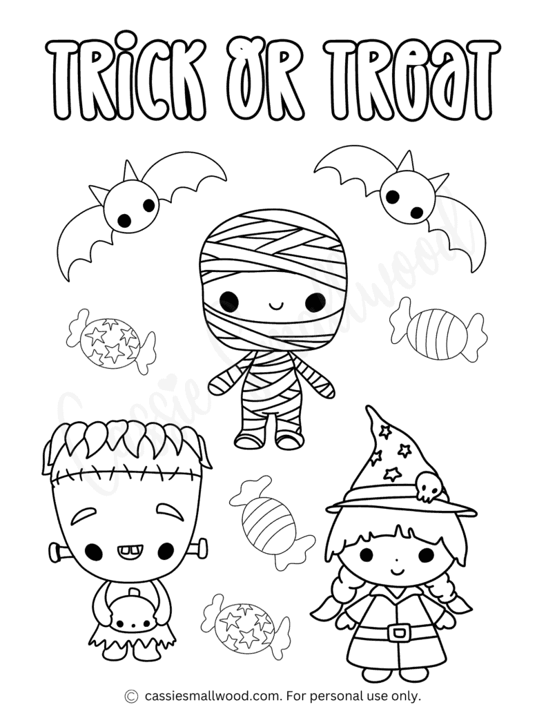 halloween coloring pages cute free
