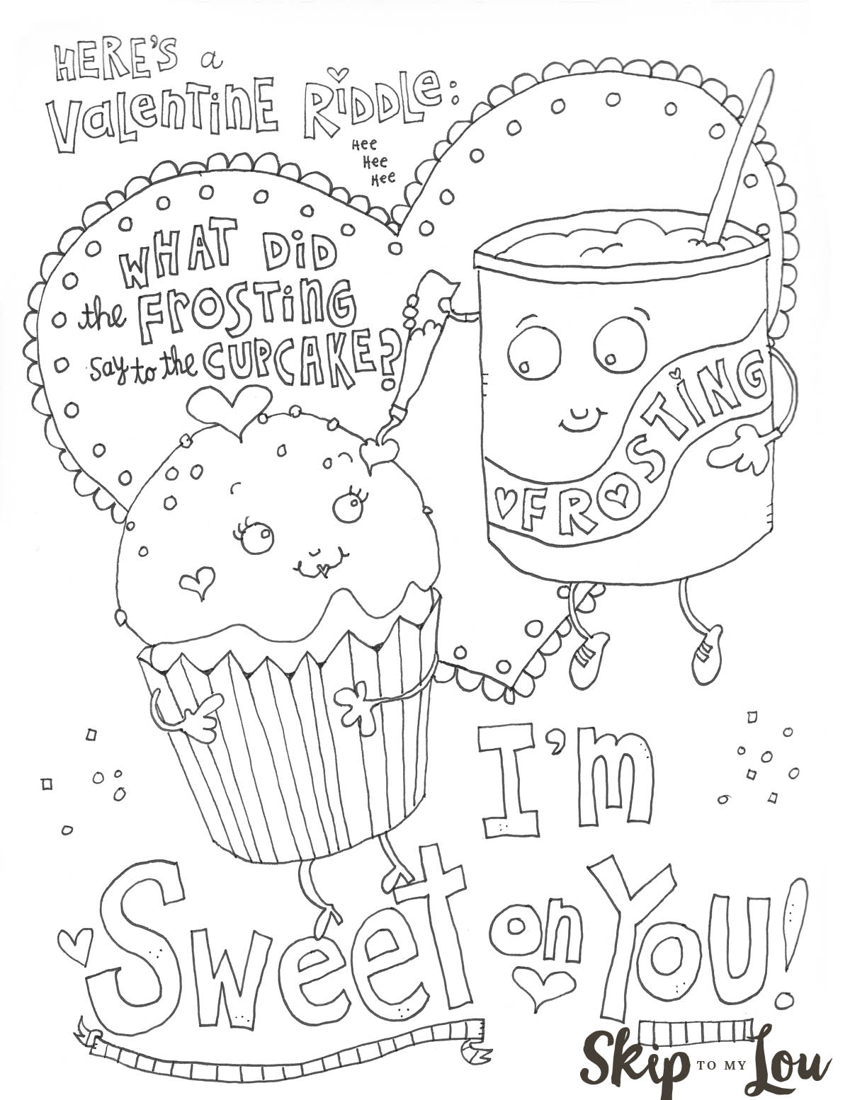 valentines coloring pages printable