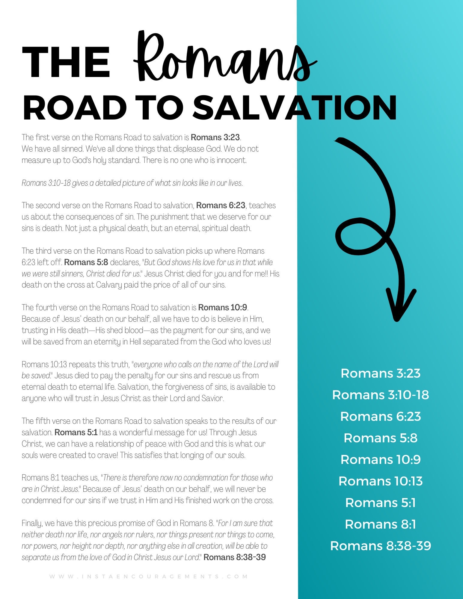 pdf romans road printable