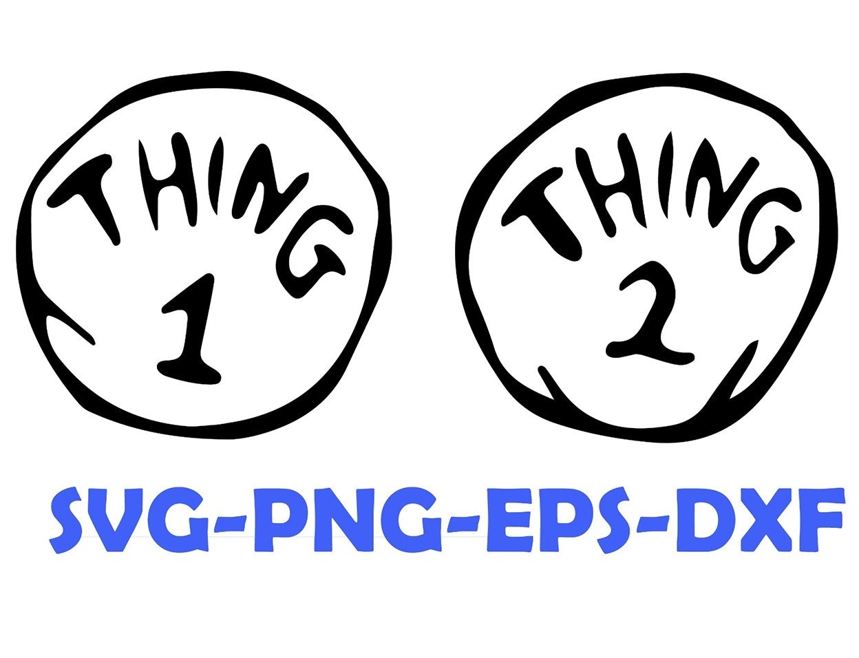 Thing Alphabet SVG Thing 1 And Thing 2 SVG Dr Seuss Inspired Alphabet Design For Cricut Etsy Norway