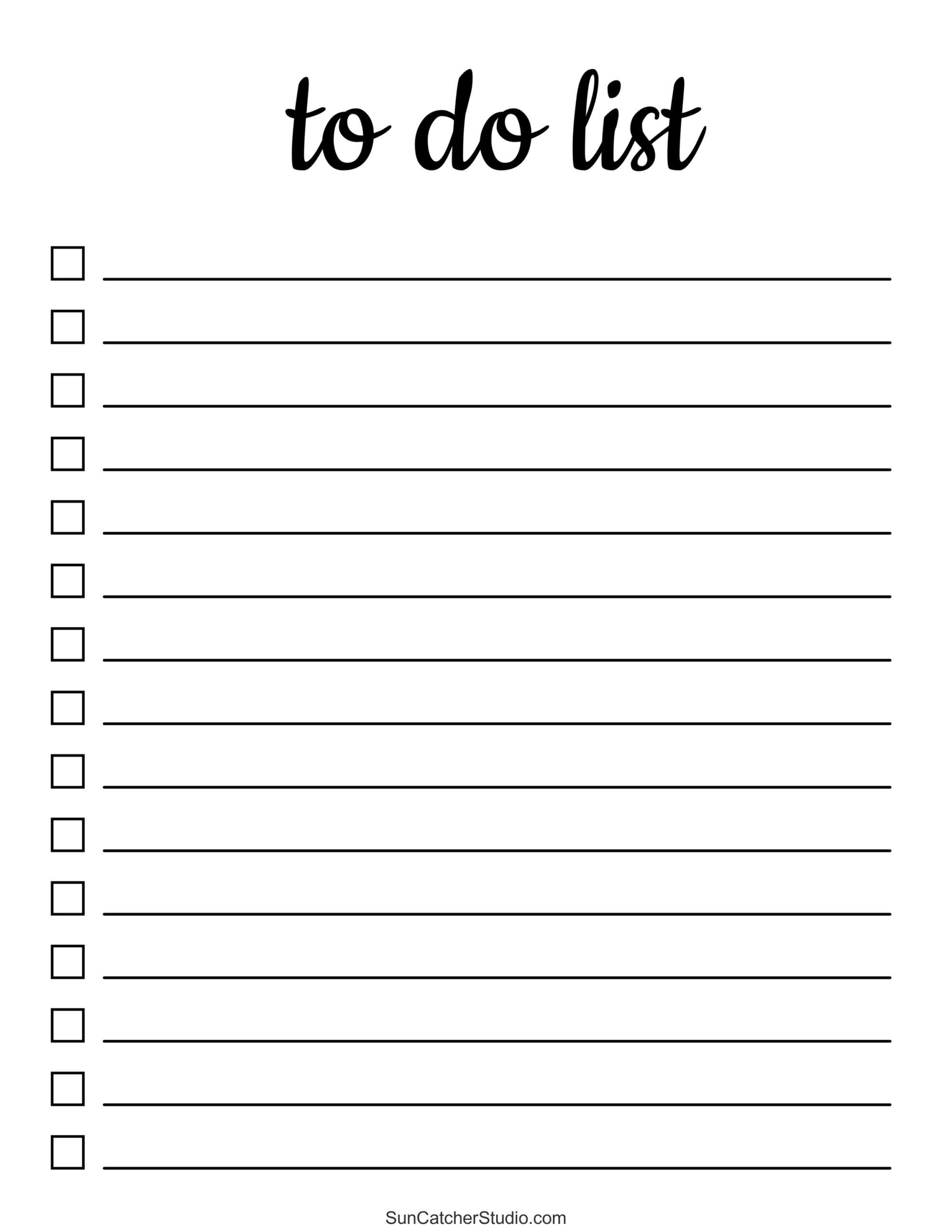 To Do List Free Printable PDF Templates Things To Do Free Printables Lettering SVG Files Tools Apps