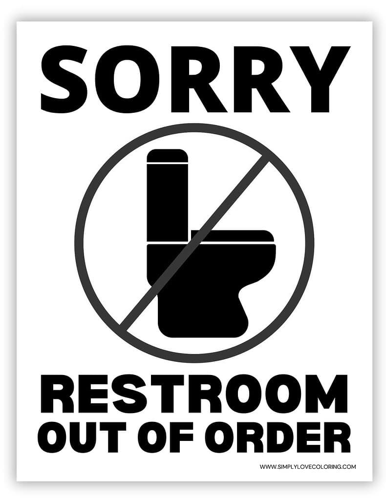 out of order sign printable pdf
