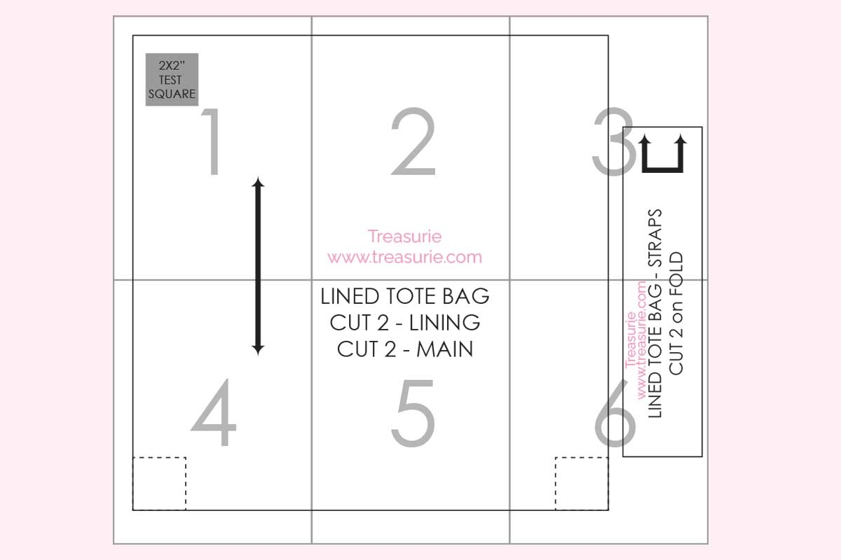 Tote Bag Pattern Free Easy Printable PDF TREASURIE