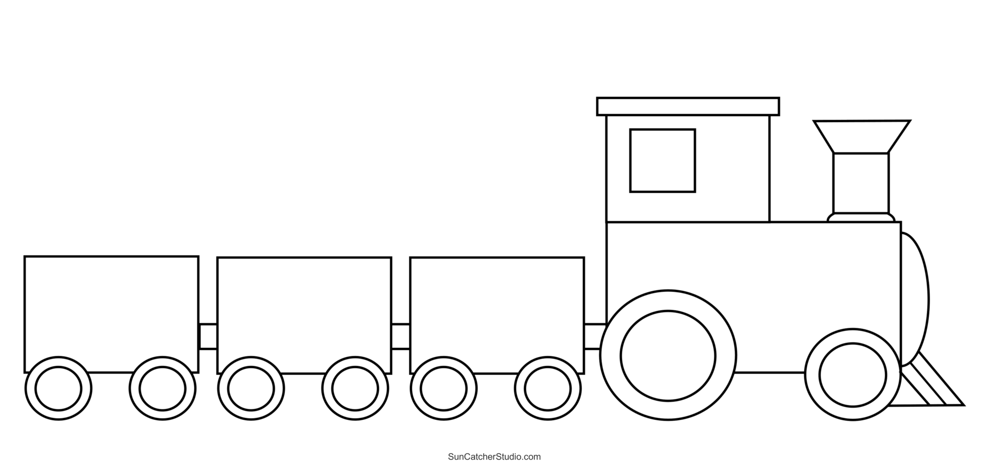 Train Cars And Locomotives Clip Art Patterns Templates Free Printables Lettering SVG Files Tools Apps
