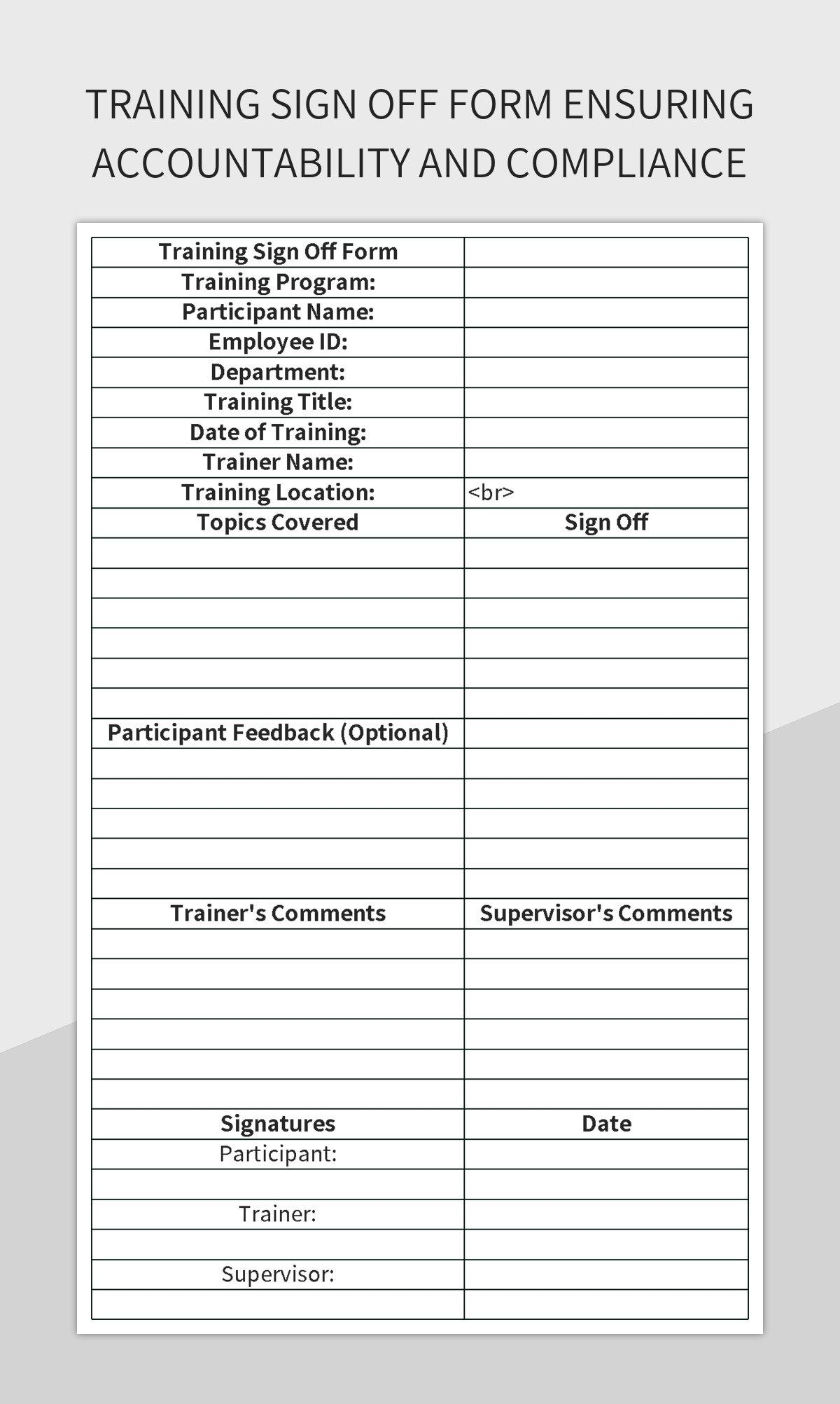 printable accountability form template