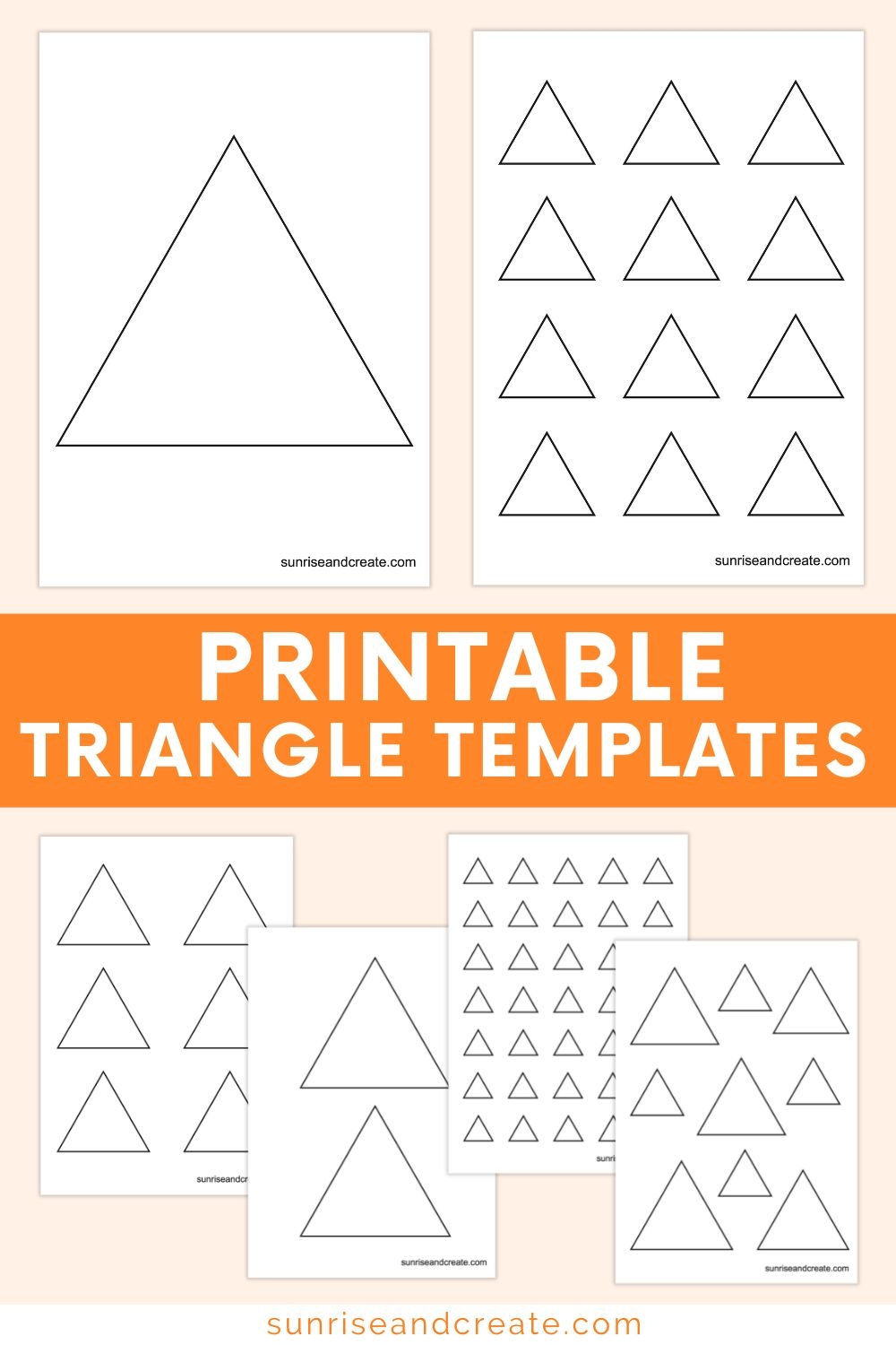 Triangle Printable Printable Party Favors