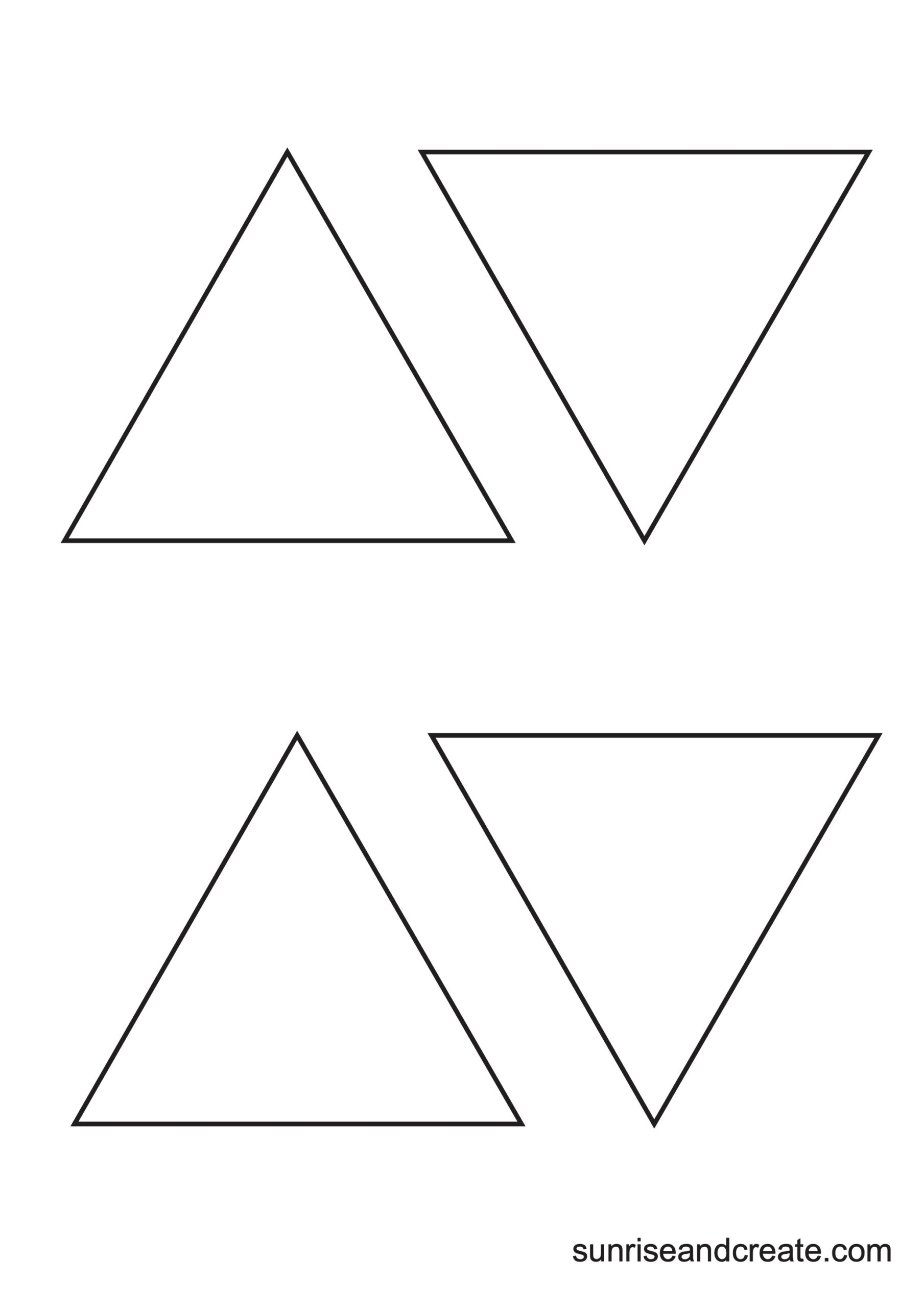 Triangle Printable Printable Party Favors