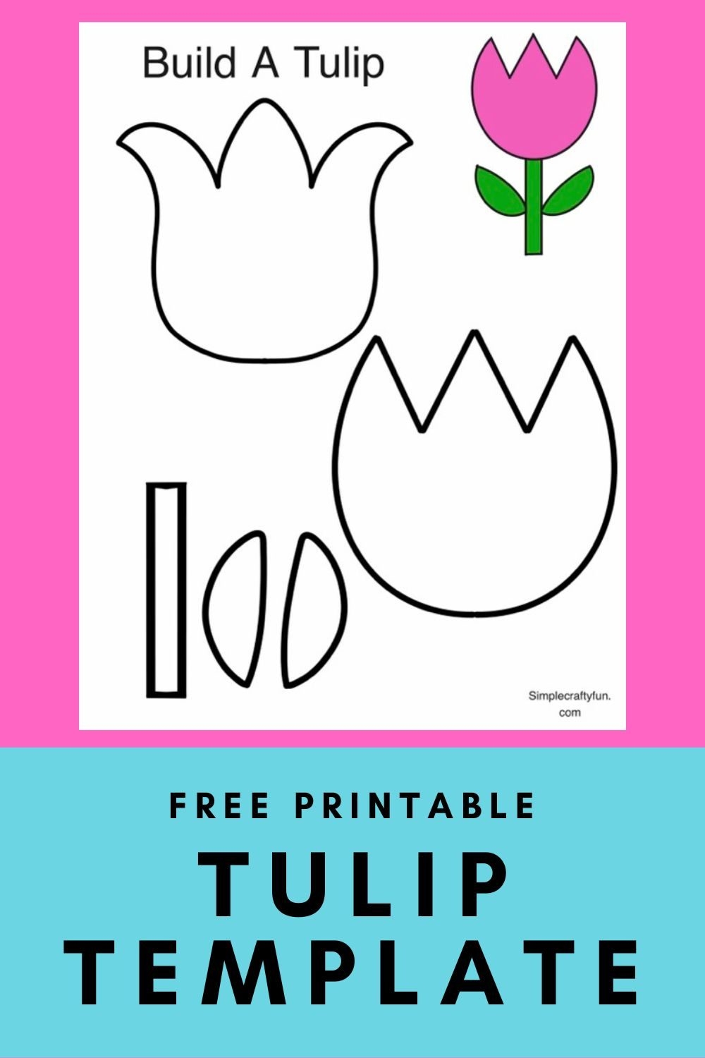 tulip printable template