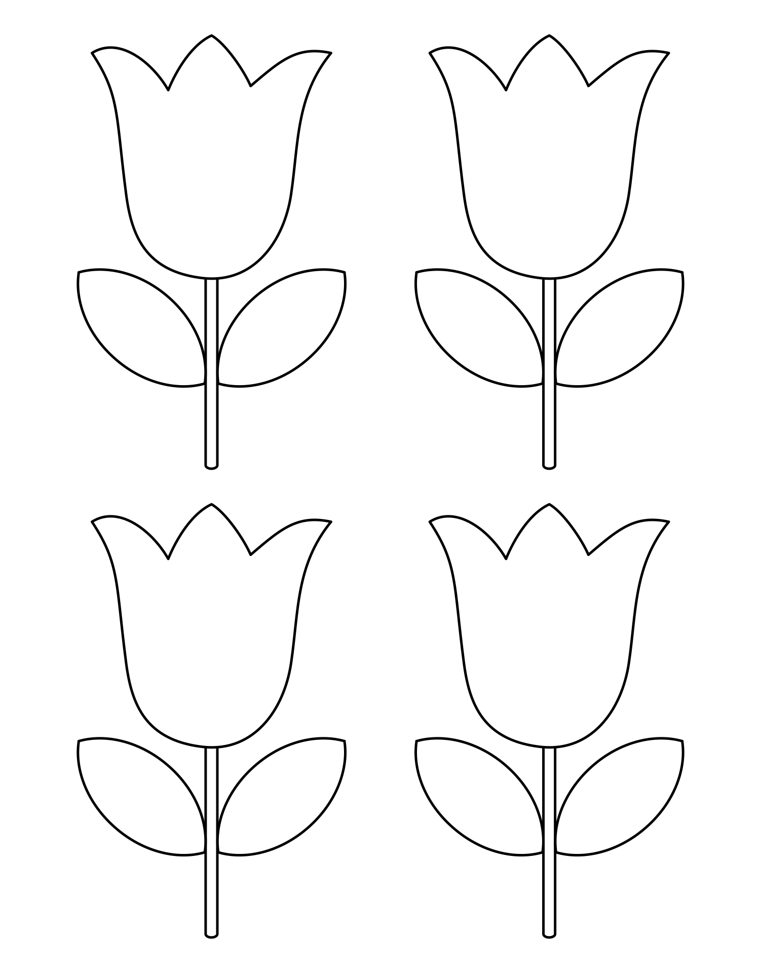 Tulip Pattern Printable Printable Party Favors