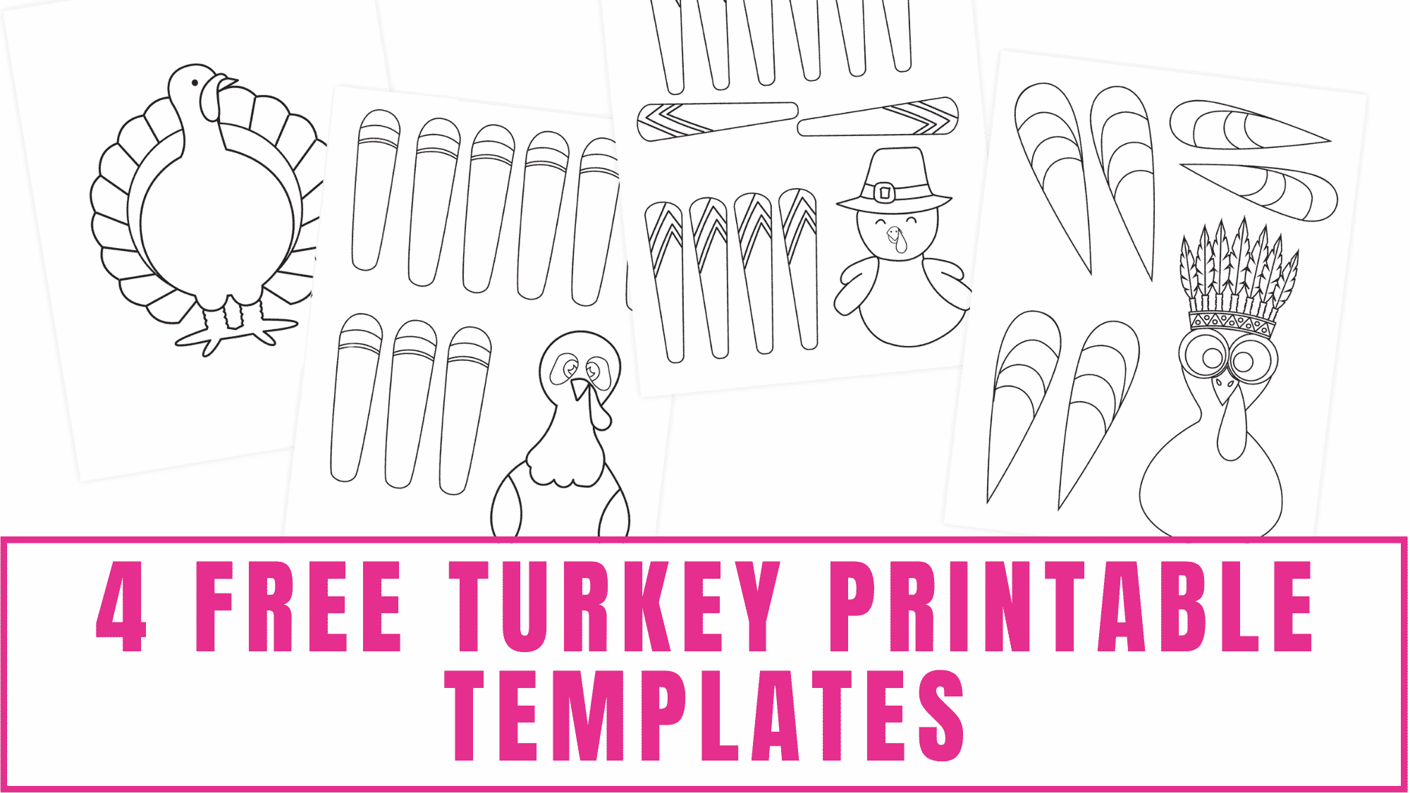 free printable turkey headband template