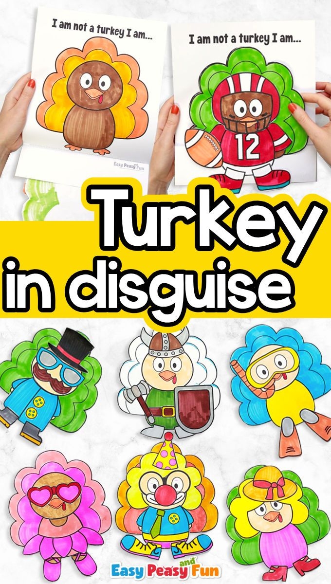 Turkey In Disguise Printable Templates Free
