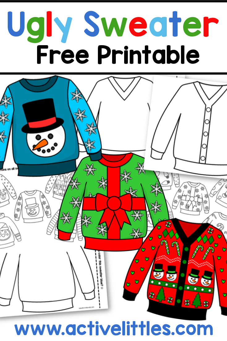 sweater printable template