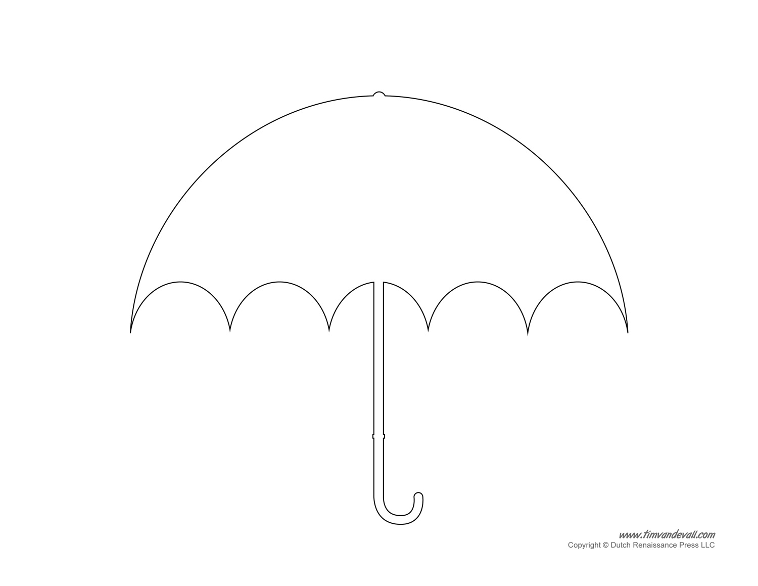 Umbrella Template Printables Umbrella Decorations