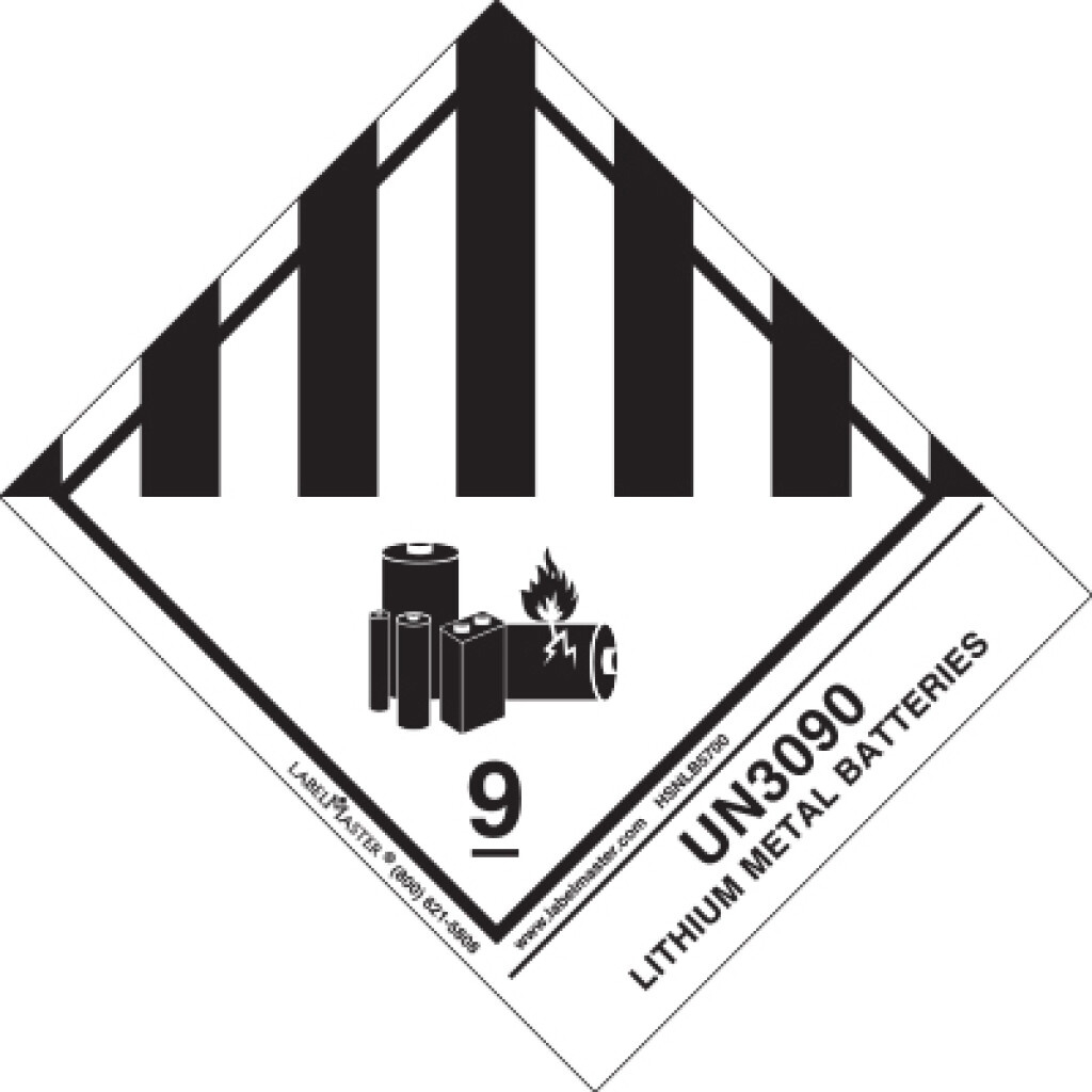UN3480 Lithium Ion Batteries Label Std Tab Roll Of 500 Labelmaster