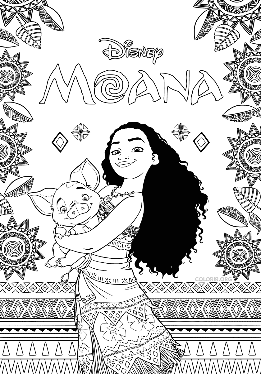moana coloring pages printable pdf