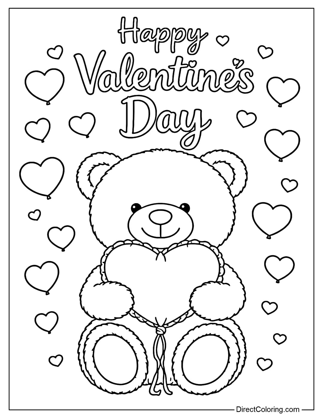 free printable valentines coloring pages pdf