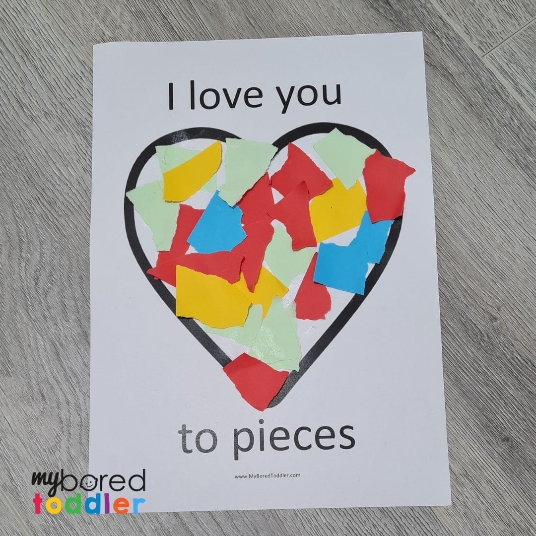i love you to pieces printable