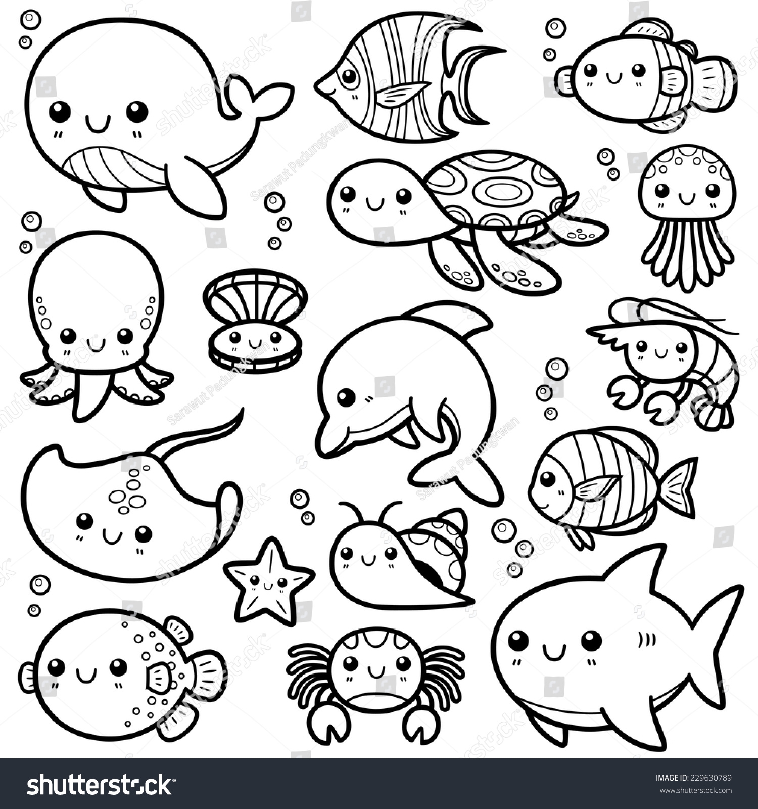cartoon colouring pictures of animals