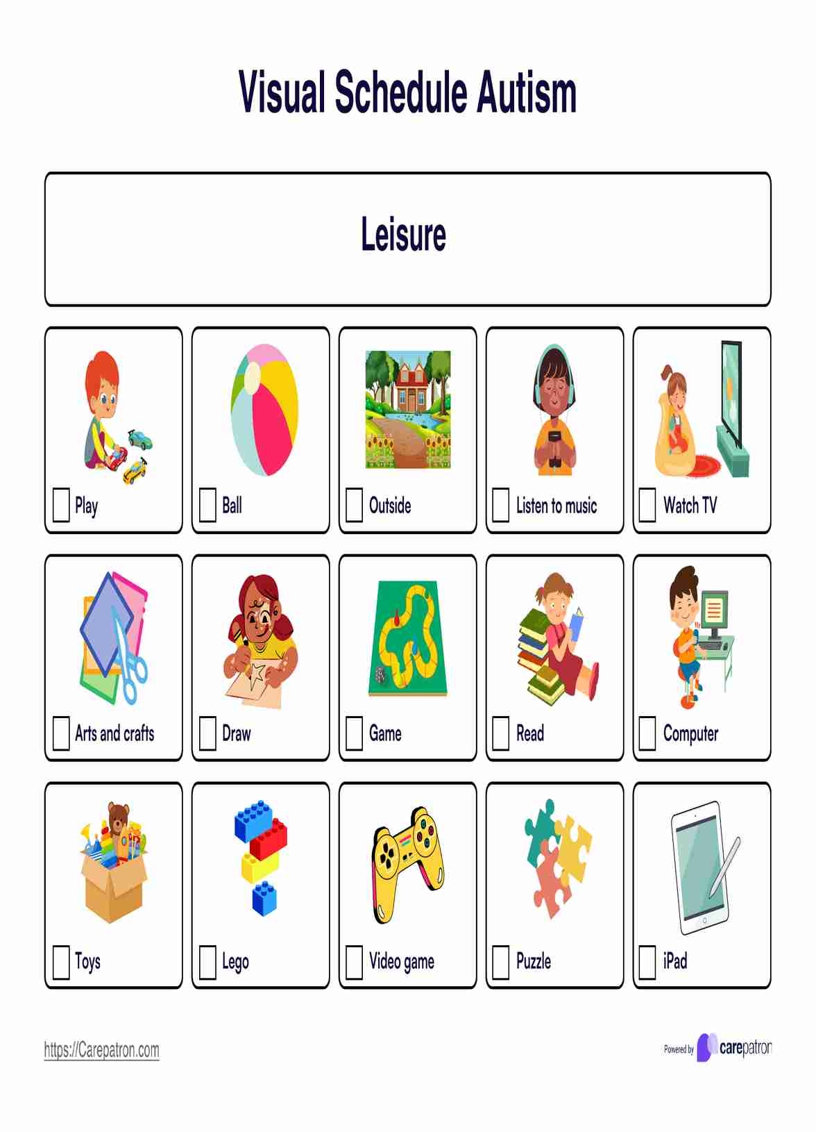 Visual Schedule Autism