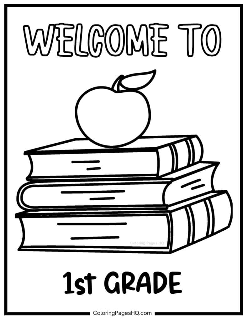 Welcome To School By Grade Coloring Pages Free PDF Printables Coloring Pages HQ