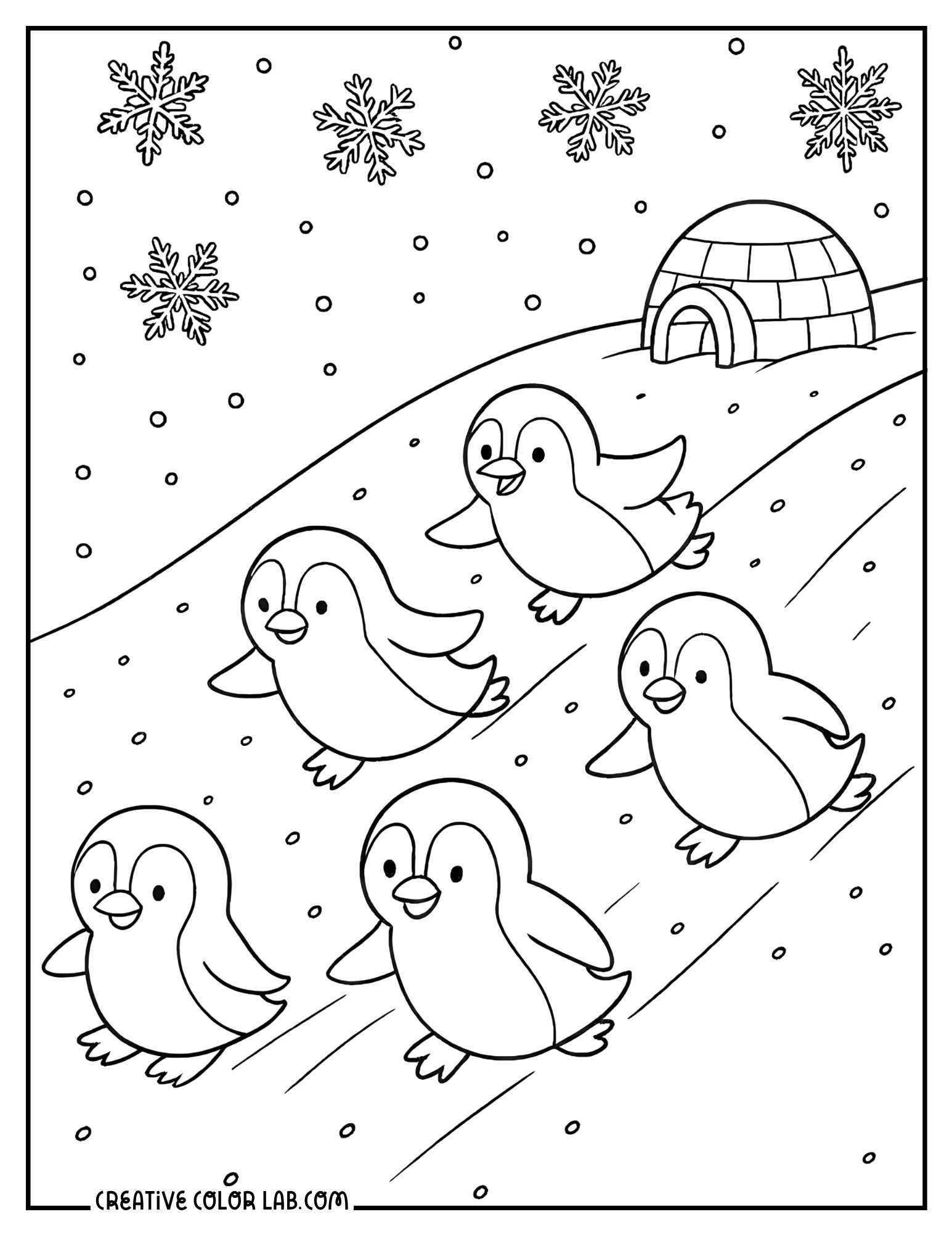 printable winter coloring pages