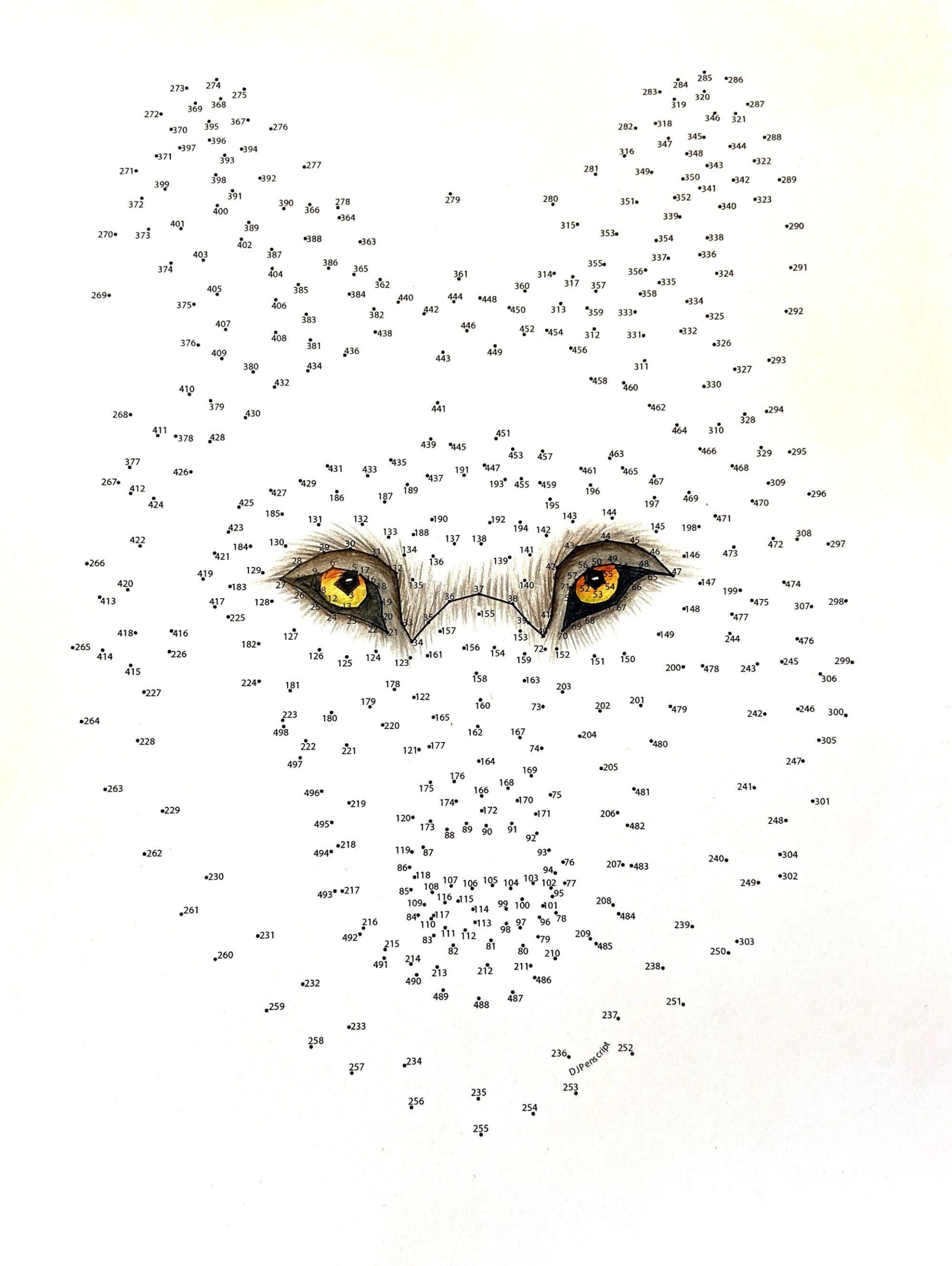 Wolf Extreme Dot To Dot PDF Activity And Coloring Page Etsy Norway