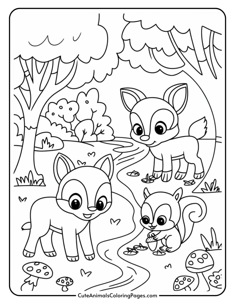 cute animal coloring pages