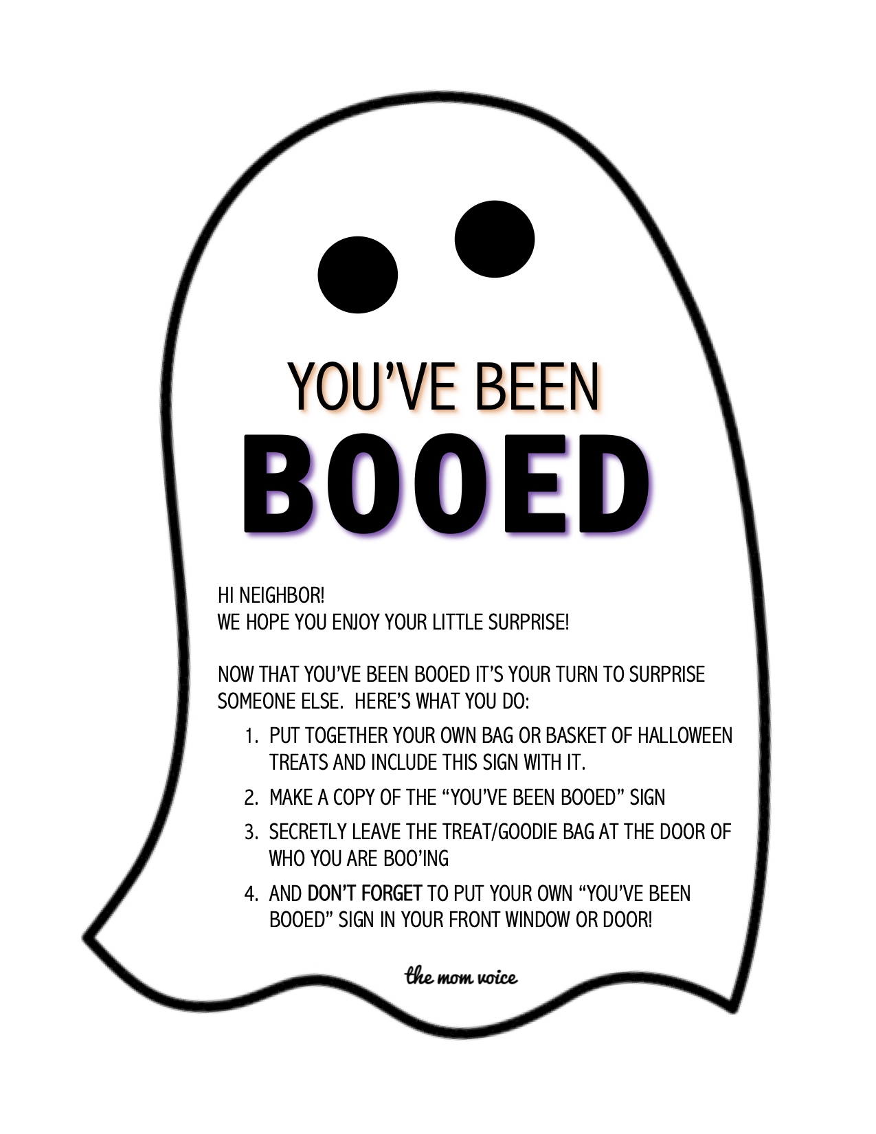 You ve Been Booed Free Download The Mom Voice You ve Been Booed Free Download The Mom Voice