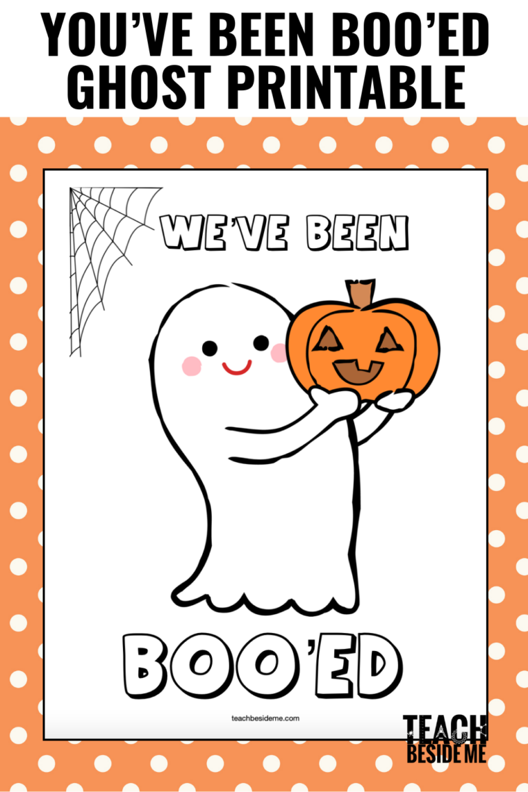 you've been booed printable