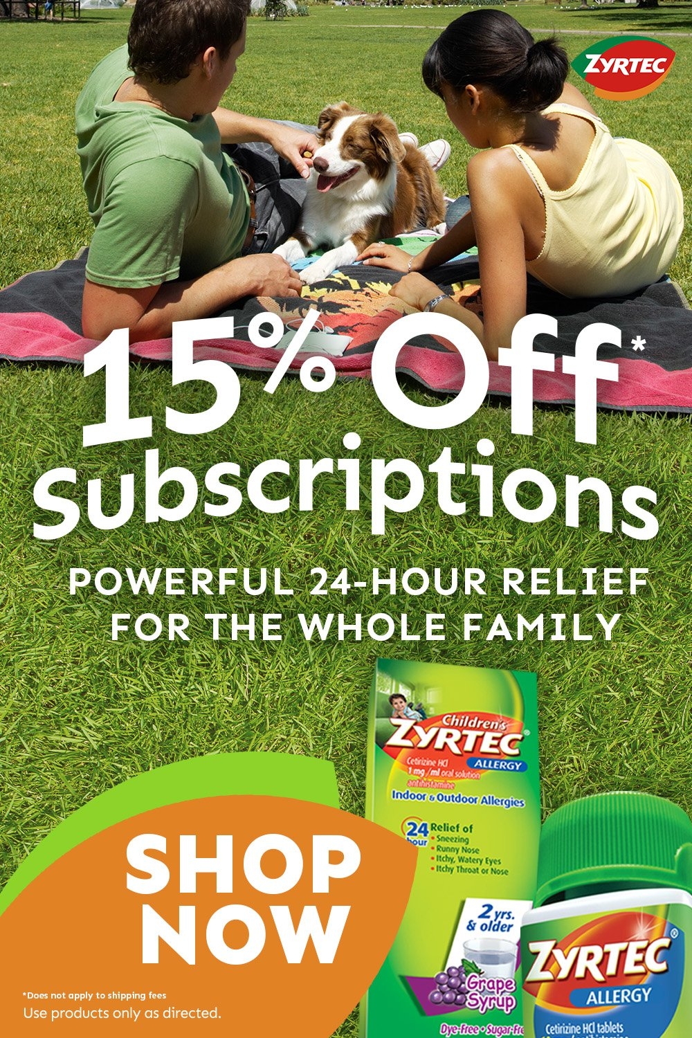 ZYRTEC Subscribe And Save PAID ADS Space Cat Studio